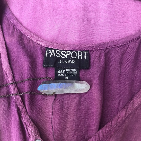 Plum purple rayon sundress - Picture 8 of 8